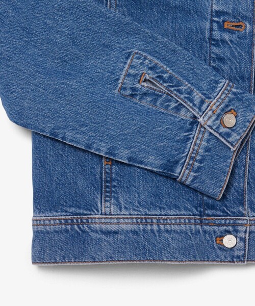 LACOSTE(ラコステ)の「ベーシックデニムジャケット(デニムジャケット・レディース・ブルー・40/38/36/34)」の6枚目の写真