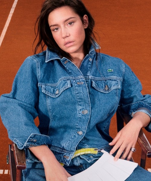 LACOSTE(ラコステ)の「ベーシックデニムジャケット(デニムジャケット・レディース・ブルー・40/38/36/34)」の1枚目の写真