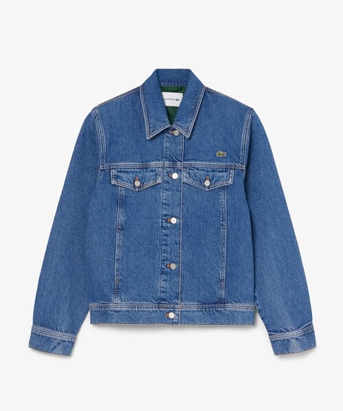 LACOSTE(ラコステ)の「ベーシックデニムジャケット(デニムジャケット・レディース・ブルー・40/38/36/34)」の3枚目の写真
