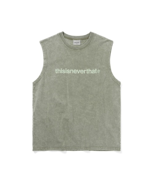 thisisneverthat(ディスイズネバーザット)の「T-Logo Sleeveless(タンクトップ・メンズ・カーキ/ダークグレー/ネイビー・XL/S/M/L)」の3枚目の写真