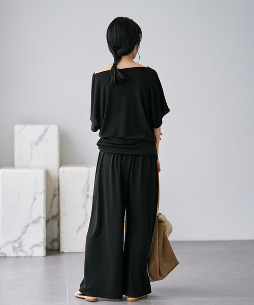 plage(プラージュ)の「Jersey Drape パンツ(その他パンツ・レディース・ブラウン/ブラック・34/36/38)」の10枚目の写真