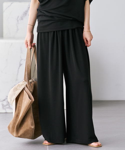 plage(プラージュ)の「Jersey Drape パンツ(その他パンツ・レディース・ブラウン/ブラック・34/36/38)」の11枚目の写真