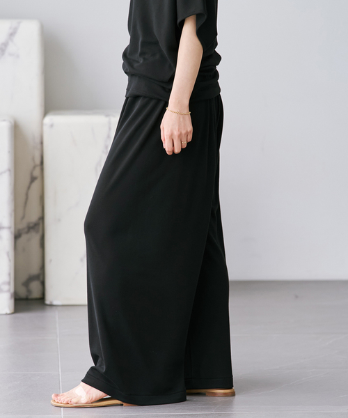 plage(プラージュ)の「Jersey Drape パンツ(その他パンツ・レディース・ブラウン/ブラック・34/36/38)」の12枚目の写真
