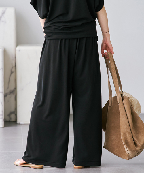 plage(プラージュ)の「Jersey Drape パンツ(その他パンツ・レディース・ブラウン/ブラック・34/36/38)」の13枚目の写真