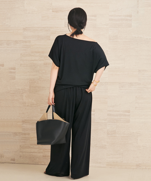 plage(プラージュ)の「Jersey Drape パンツ(その他パンツ・レディース・ブラウン/ブラック・34/36/38)」の16枚目の写真