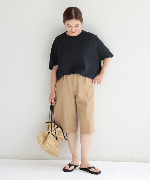 JOURNAL STANDARD（ジャーナルスタンダード）の「《追加》【接触冷感】クールタッチ ORIGAMI Sleeveプルオーバー（Tシャツ/カットソー・レディース・ブラック/ホワイト/ブラウン/タン・FREE）」の5枚目の写真