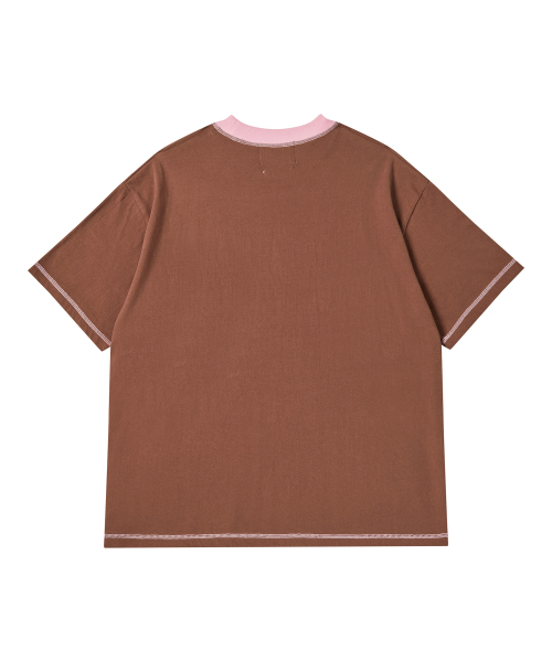 Beyond Closet（-）の「[コレクションライン] ハンドプリントディテールコットン半袖Tシャツブラウン（Tシャツ/カットソー・メンズ・その他・MEDIUM/LARGE）」の3枚目の写真