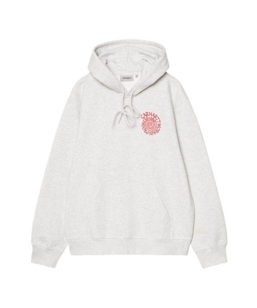 Carhartt WIP(カーハートダブリューアイピー)の「Hooded Spiral Sweat(スウェット・メンズ・ホワイト/ブルー・SMALL/MEDIUM/LARGE)」の1枚目の写真