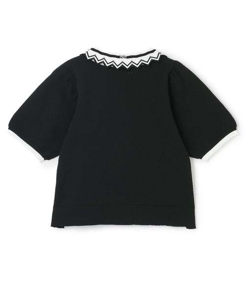セール】衿映えニットポロシャツ【洗える】（ポロシャツ）｜ANNA SUI