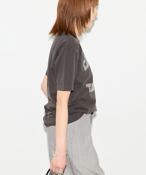 journal standard L'essage(ジャーナルスタンダードレサージュ)の「【MIXTA/ミクスタ】CALIFORNIA TABBY CAT CREW Tシャツ(Tシャツ/カットソー・レディース・ブラック/アイボリー/チャコールグレー・MEDIUM)」の8枚目の写真
