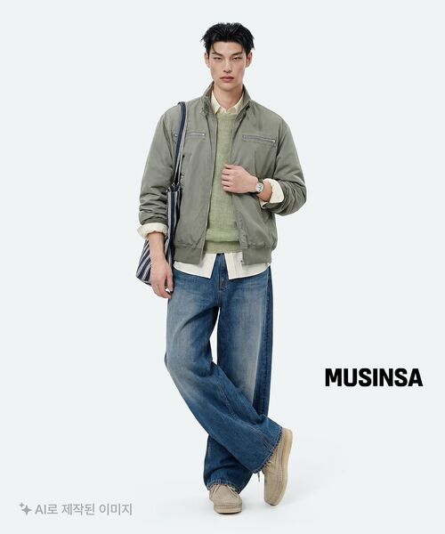 NOUN(ノウン)の「balanced denim pants (blue)(デニムパンツ・メンズ・その他・0/1/2)」の4枚目の写真
