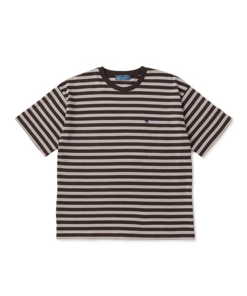 BEVERLY HILLS POLO CLUB(ビバリーヒルズポロクラブ)の「【BEVERLY HILLS POLO CLUB】1ポイント刺繍ボーダーTシャツ(Tシャツ/カットソー・メンズ・ブラック/ダークブラウン・M/L/LL)」の19枚目の写真