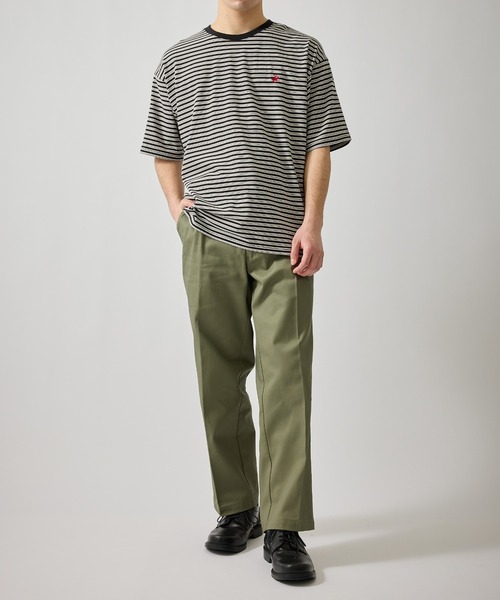 BEVERLY HILLS POLO CLUB(ビバリーヒルズポロクラブ)の「【BEVERLY HILLS POLO CLUB】1ポイント刺繍ボーダーTシャツ(Tシャツ/カットソー・メンズ・ブラック/ダークブラウン・M/L/LL)」の15枚目の写真