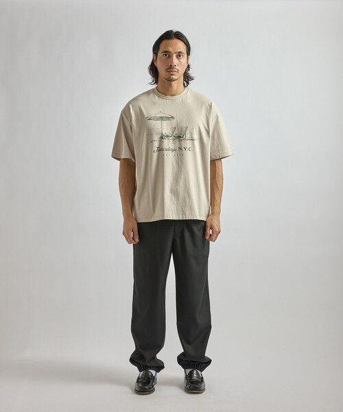 Saturdays NYC（サタデーズ ニューヨークシティ ）の「Beach Chair Ozone Wash Relaxed SS Tee（Tシャツ/カットソー・メンズ・スミクロ/ネイビー/キナリ・M/L/XL/S）」の6枚目の写真