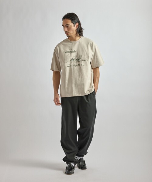 Saturdays NYC（サタデーズ ニューヨークシティ ）の「Beach Chair Ozone Wash Relaxed SS Tee（Tシャツ/カットソー・メンズ・スミクロ/ネイビー/キナリ・M/L/XL/S）」の10枚目の写真