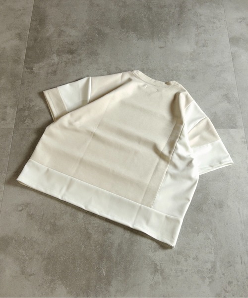 ATELANE（アテレーン）の「ATELANE /パッチワーク切替TEE（Tシャツ/カットソー・メンズ・ブラック・LARGE）」の2枚目の写真