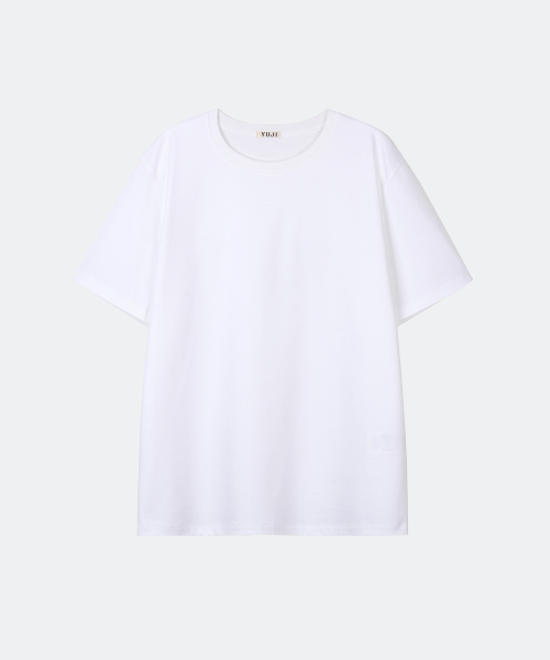 YUJI(ユジ)の「SLIM FIT T-SHIRT WHITE(Tシャツ/カットソー・レディース・ホワイト・SMALL/MEDIUM/LARGE/X-LARGE/X-SMALL)」の5枚目の写真