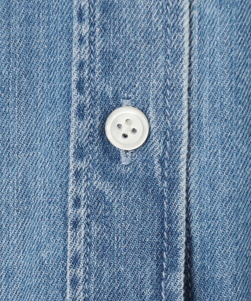 23区（ニジュウサンク）の「LIGHT DENIM クロップド シャツ（シャツ/ブラウス・レディース・スカイブルー系/ダルブルー系・38）」の17枚目の写真