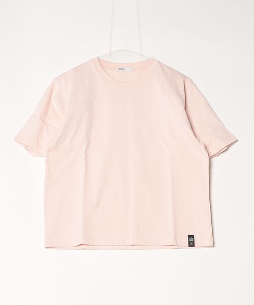 DOUBLE STANDARD CLOTHING（ダブルスタンダードクロージング）の「ヘビーコットン天竺 バックフリルTシャツ（Tシャツ/カットソー・レディース・オフホワイト/ピンク・FREE）」の3枚目の写真