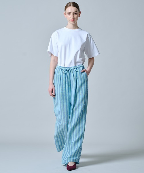 DOUBLE STANDARD CLOTHING（ダブルスタンダードクロージング）の「ヘビーコットン天竺 バックフリルTシャツ（Tシャツ/カットソー・レディース・オフホワイト/ピンク・FREE）」の14枚目の写真