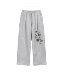 BUTTERFLY DREAM ONE TUCK WIDE SWEAT PANTS (2color)