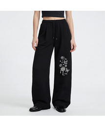 BUTTERFLY DREAM ONE TUCK WIDE SWEAT PANTS (2color)