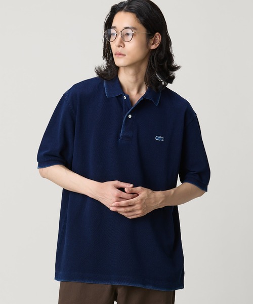 LACOSTE(ラコステ)の「オーバーサイズ インディゴ ポロシャツ(ポロシャツ・メンズ・ダークインディゴブルー/インディゴブルー・4/3/2/5)」の7枚目の写真