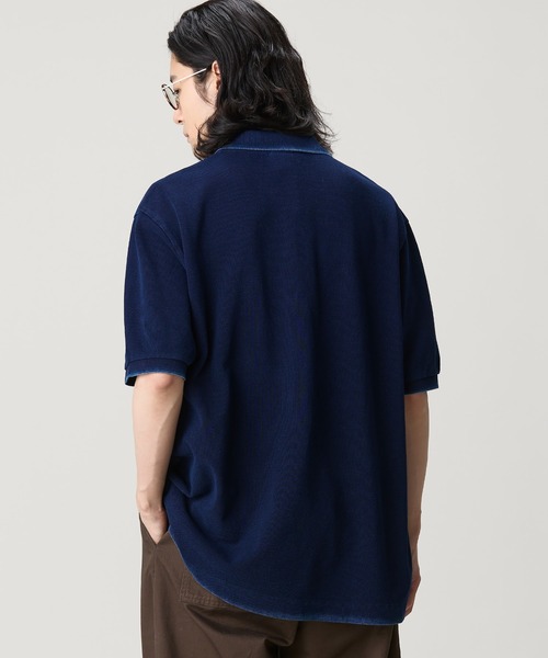 LACOSTE(ラコステ)の「オーバーサイズ インディゴ ポロシャツ(ポロシャツ・メンズ・ダークインディゴブルー/インディゴブルー・4/3/2/5)」の11枚目の写真