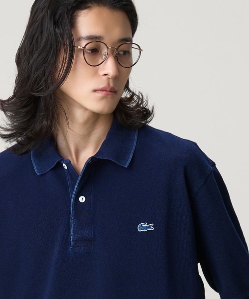 LACOSTE(ラコステ)の「オーバーサイズ インディゴ ポロシャツ(ポロシャツ・メンズ・ダークインディゴブルー/インディゴブルー・4/3/2/5)」の5枚目の写真