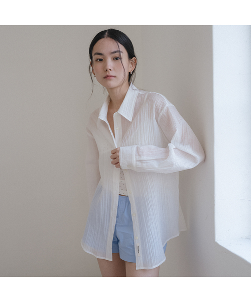 Tencel blended overfit shirt [TISU05SH03]_Ivory