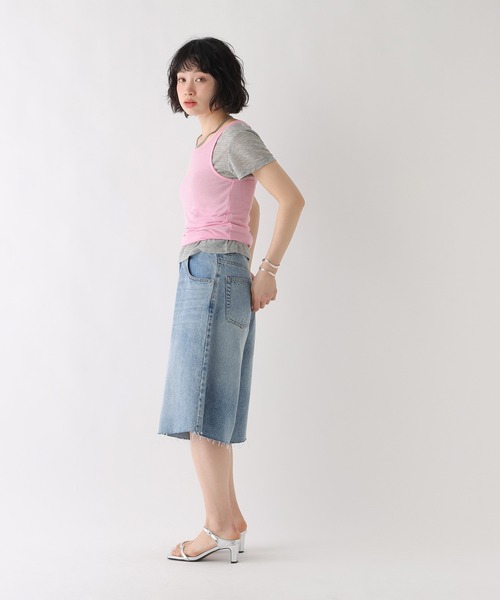 BAYFLOW（ベイフロー）の「[WEB限定]マルチWAYレイヤードセットTEE（Tシャツ/カットソー・レディース・ピンク/ブラウン/ブラック・MEDIUM/SMALL）」の20枚目の写真