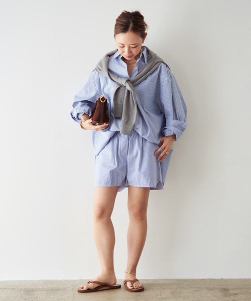 Deuxieme Classe（ドゥーズィエムクラス）の「【LA PISCINE/ラ ピシーヌ】SHIRT（シャツ/ブラウス・レディース・スカイブルー・FREE）」の5枚目の写真