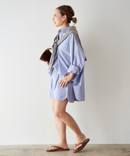 Deuxieme Classe（ドゥーズィエムクラス）の「【LA PISCINE/ラ ピシーヌ】SHIRT（シャツ/ブラウス・レディース・スカイブルー・FREE）」の7枚目の写真