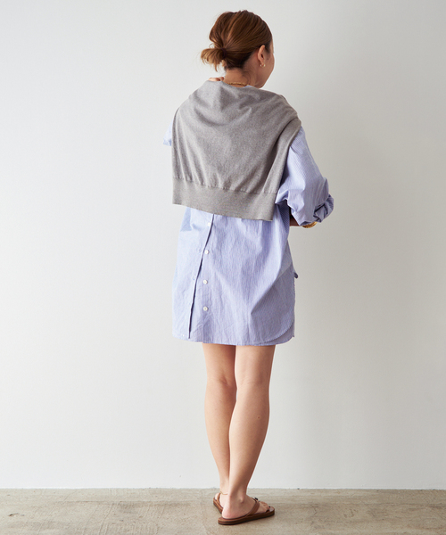 Deuxieme Classe（ドゥーズィエムクラス）の「【LA PISCINE/ラ ピシーヌ】SHIRT（シャツ/ブラウス・レディース・スカイブルー・FREE）」の8枚目の写真