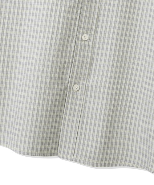 codegraphy（コードグラフィー）の「Check Short Sleeve Shirt CBFUUSH003（シャツ/ブラウス・メンズ・ダークブラウン/ライトカーキ/スカイブルー/ネイビー・MEDIUM/LARGE）」の8枚目の写真