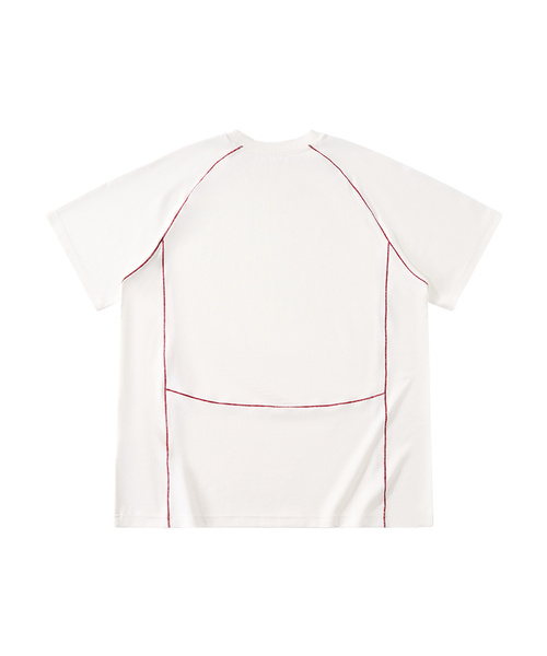 BUTTON SEOUL(ボタンソウル)の「ソフトアウトラインレグランショートスリーブ (4カラー)(Tシャツ/カットソー・メンズ・ブラウン/ホワイト/イエロー/ブラック・X-LARGE/LARGE/MEDIUM)」の1枚目の写真