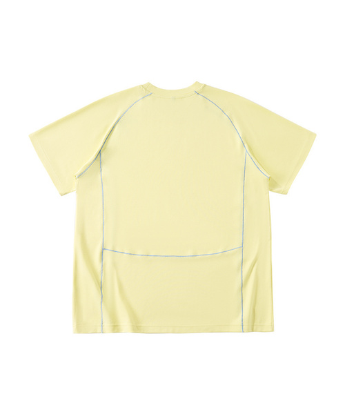 BUTTON SEOUL(ボタンソウル)の「ソフトアウトラインレグランショートスリーブ (4カラー)(Tシャツ/カットソー・メンズ・ブラウン/ホワイト/イエロー/ブラック・X-LARGE/LARGE/MEDIUM)」の4枚目の写真