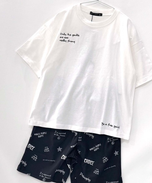 セール】レオパード柄セットアップ 半袖Tシャツ ハーフパンツ 上下