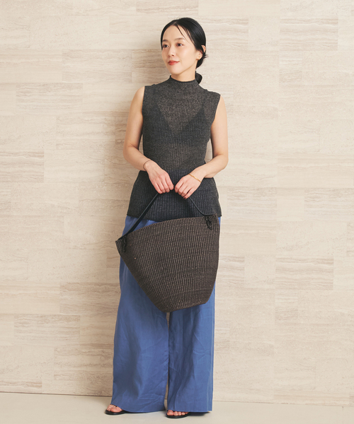 plage（プラージュ）の「Seamless Bottleneck ニット（ニット/セーター・レディース・ベージュ/ホワイト/チャコールグレー・FREE）」の15枚目の写真