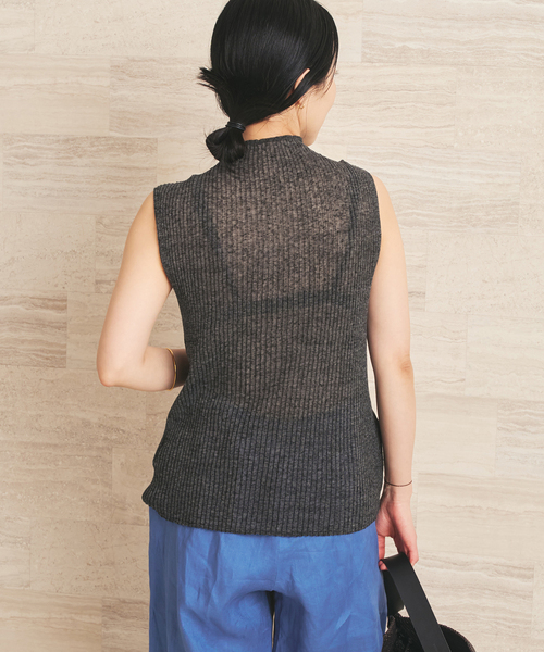plage（プラージュ）の「Seamless Bottleneck ニット（ニット/セーター・レディース・ベージュ/ホワイト/チャコールグレー・FREE）」の21枚目の写真