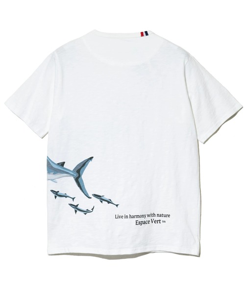 go slow caravan(ゴースローキャラバン)の「ESPACE VERT/エスパスヴェール シャーク S/S TEE(Tシャツ/カットソー・メンズ・サックスブルー/ホワイト・MEDIUM/LARGE/X-LARGE)」の12枚目の写真