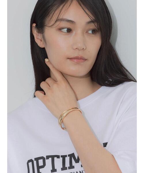 Te chichi(テチチ)の「ニュアンスメタルバングル(ブレスレット・レディース・ゴールド/シルバー・F)」の2枚目の写真