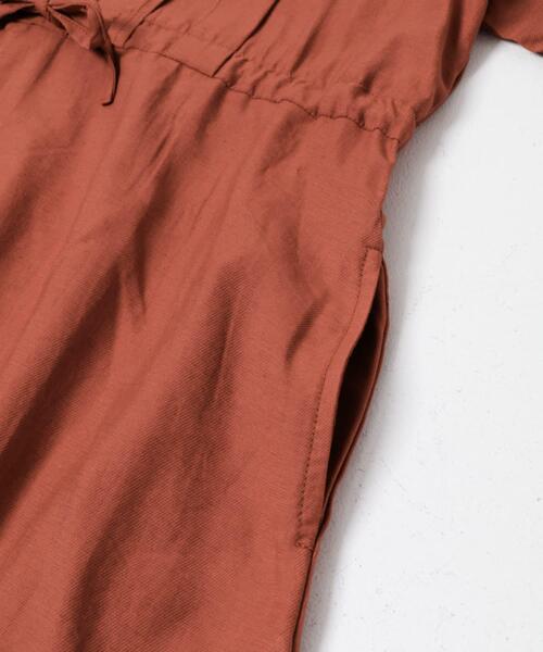 ITEMS URBANRESEARCH(アイテムズ アーバンリサーチ)の「ウエストマーク半袖ワンピース(ワンピース・レディース・ブラック/ブラウン/オレンジ・FREE)」の21枚目の写真