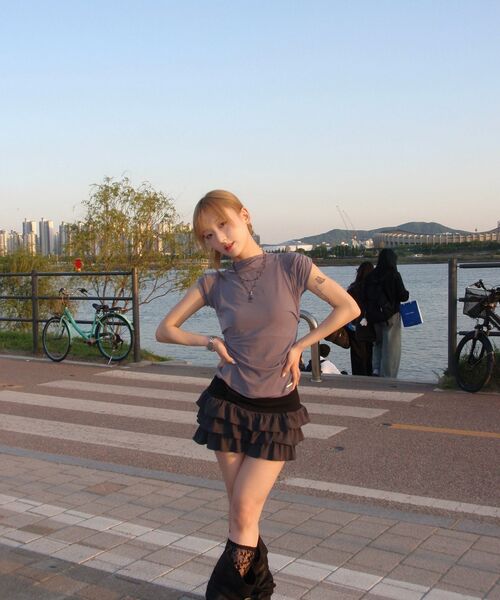 ILLIGO(イリゴ)の「ボウカンカンスカートパンツチャコール(スカート・レディース・その他・SMALL/MEDIUM)」の2枚目の写真