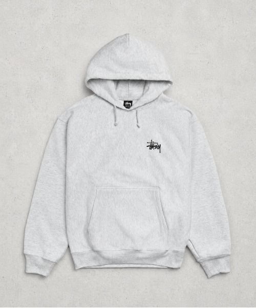 STUSSY(ステューシー)の「【STUSSY】ステューシー BASIC LOGO raising of HOODIE / STTUSSY.02(パーカー・レディース・グレー/ブラック・MEDIUM/LARGE/X-LARGE)」の3枚目の写真