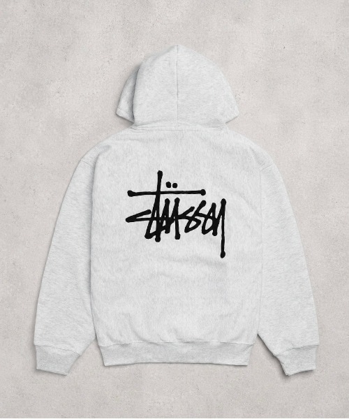 STUSSY(ステューシー)の「【STUSSY】ステューシー BASIC LOGO raising of HOODIE / STTUSSY.02(パーカー・レディース・グレー/ブラック・MEDIUM/LARGE/X-LARGE)」の4枚目の写真