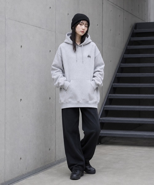 STUSSY(ステューシー)の「【STUSSY】ステューシー BASIC LOGO raising of HOODIE / STTUSSY.02(パーカー・レディース・グレー/ブラック・MEDIUM/LARGE/X-LARGE)」の15枚目の写真