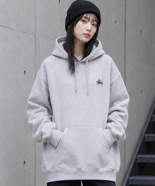 STUSSY(ステューシー)の「【STUSSY】ステューシー BASIC LOGO raising of HOODIE / STTUSSY.02(パーカー・レディース・グレー/ブラック・MEDIUM/LARGE/X-LARGE)」の8枚目の写真