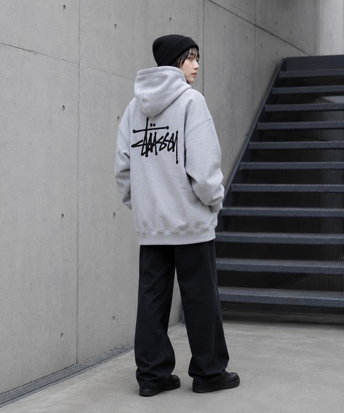STUSSY(ステューシー)の「【STUSSY】ステューシー BASIC LOGO raising of HOODIE / STTUSSY.02(パーカー・レディース・グレー/ブラック・MEDIUM/LARGE/X-LARGE)」の14枚目の写真