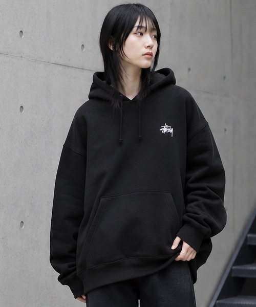 STUSSY(ステューシー)の「【STUSSY】ステューシー BASIC LOGO raising of HOODIE / STTUSSY.02(パーカー・レディース・グレー/ブラック・MEDIUM/LARGE/X-LARGE)」の13枚目の写真